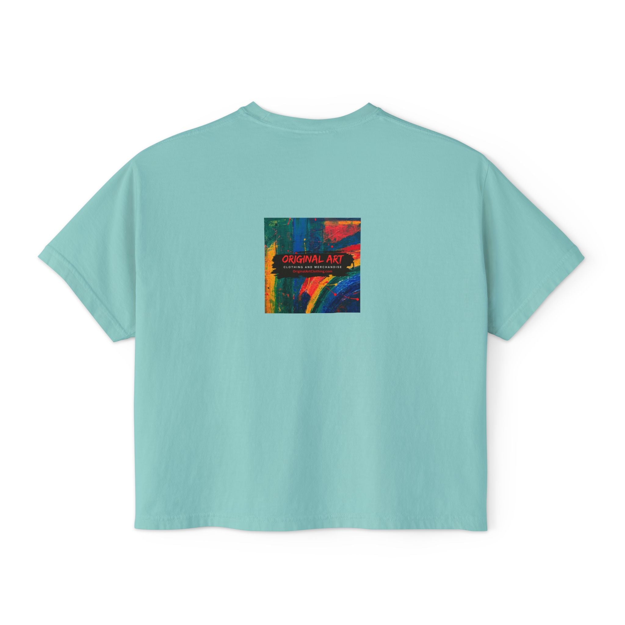Teacher Boxy Tee — "I teach. Every Day Is Bring Your Sense of Humor to Work Day"