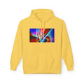 Vibrant Abstract Art Fleece Hoodie