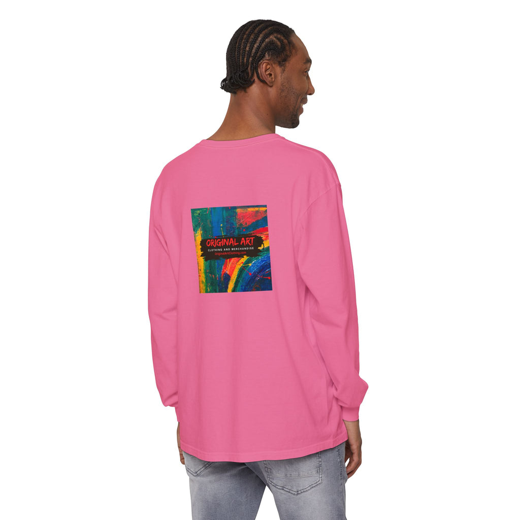 Dog Park Unisex Garment-dyed Long Sleeve T-Shirt