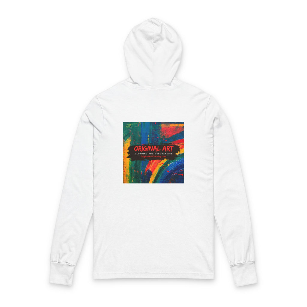 Teacher Hoodie Long Sleeve Tee - "I Teach" Humorous Educator Shirt with Original Art Back