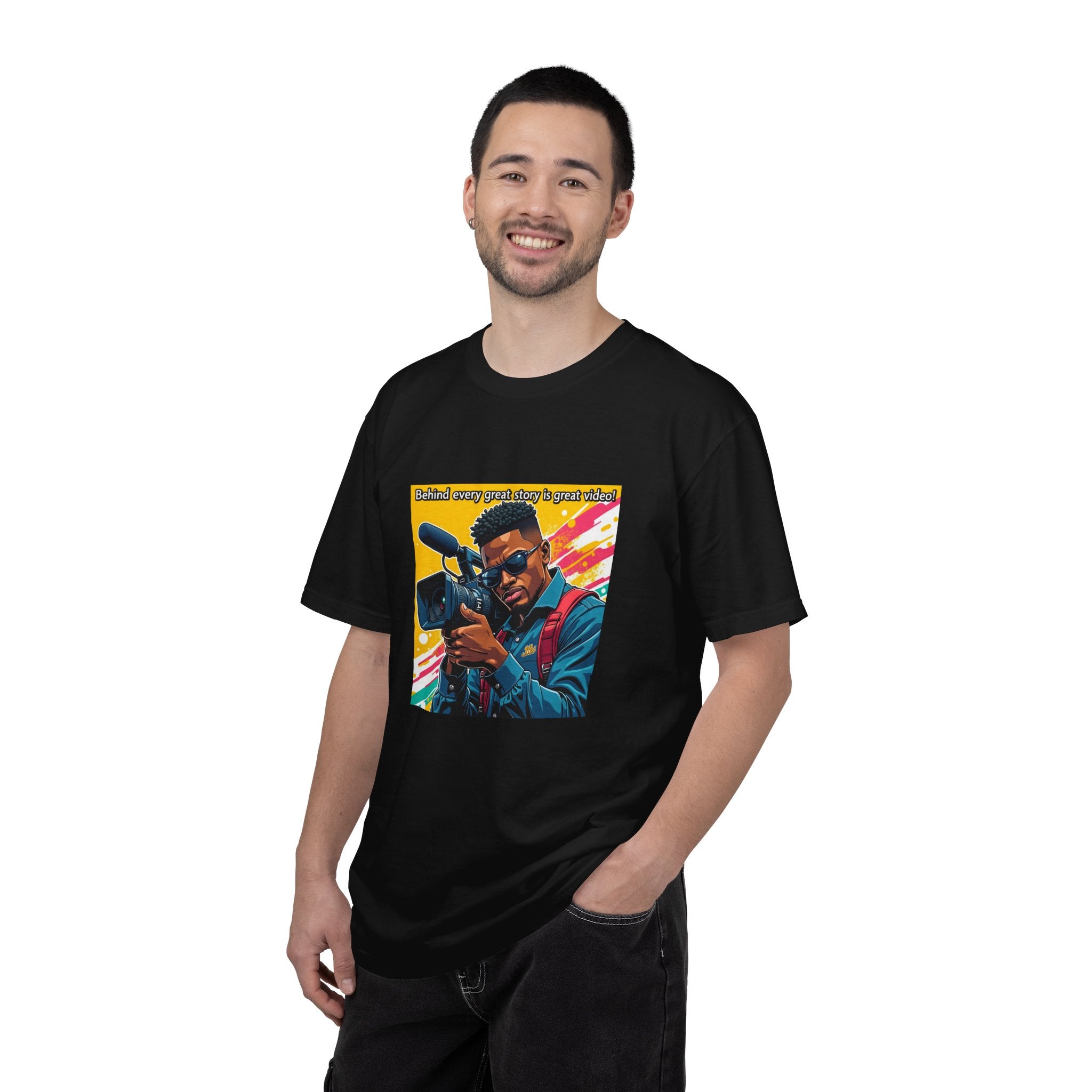 "Behind Every Great Story is Great Video" Graphic T-Shirt