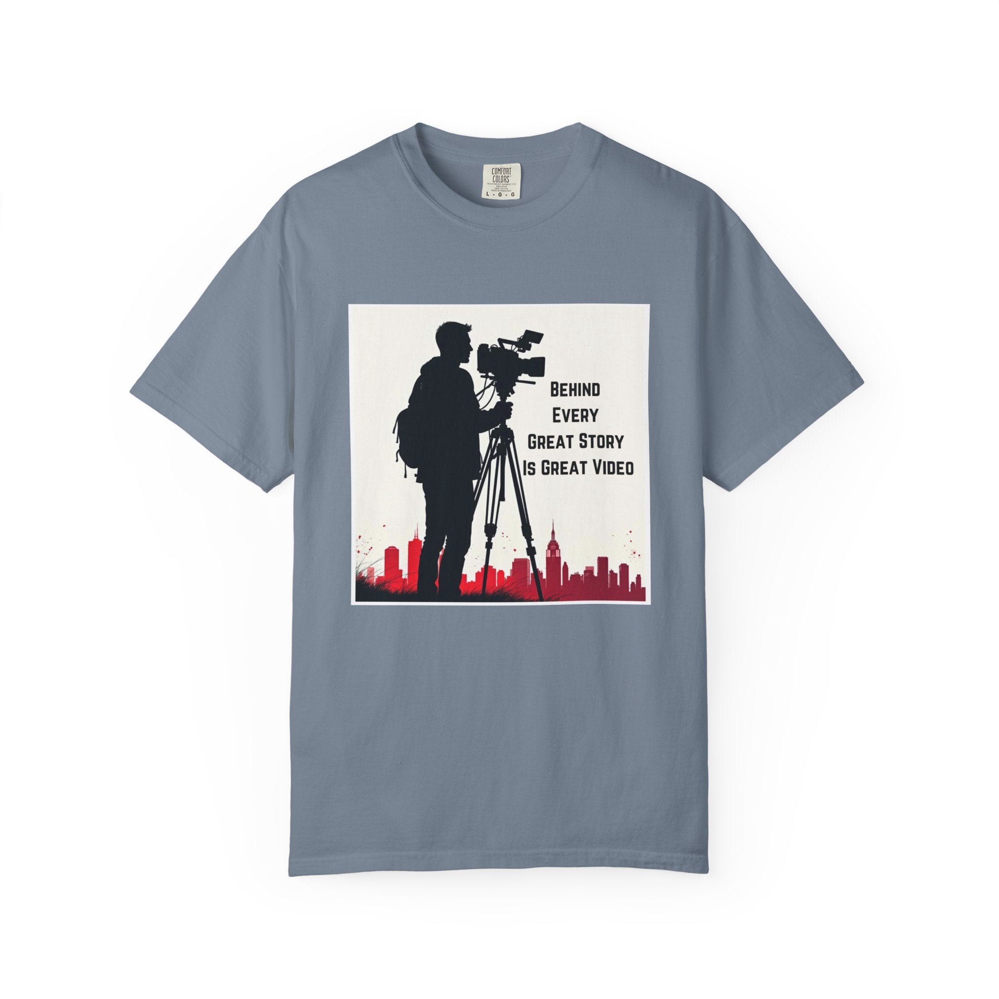 TV News Videographer: Unisex Garment-Dyed T-shirt