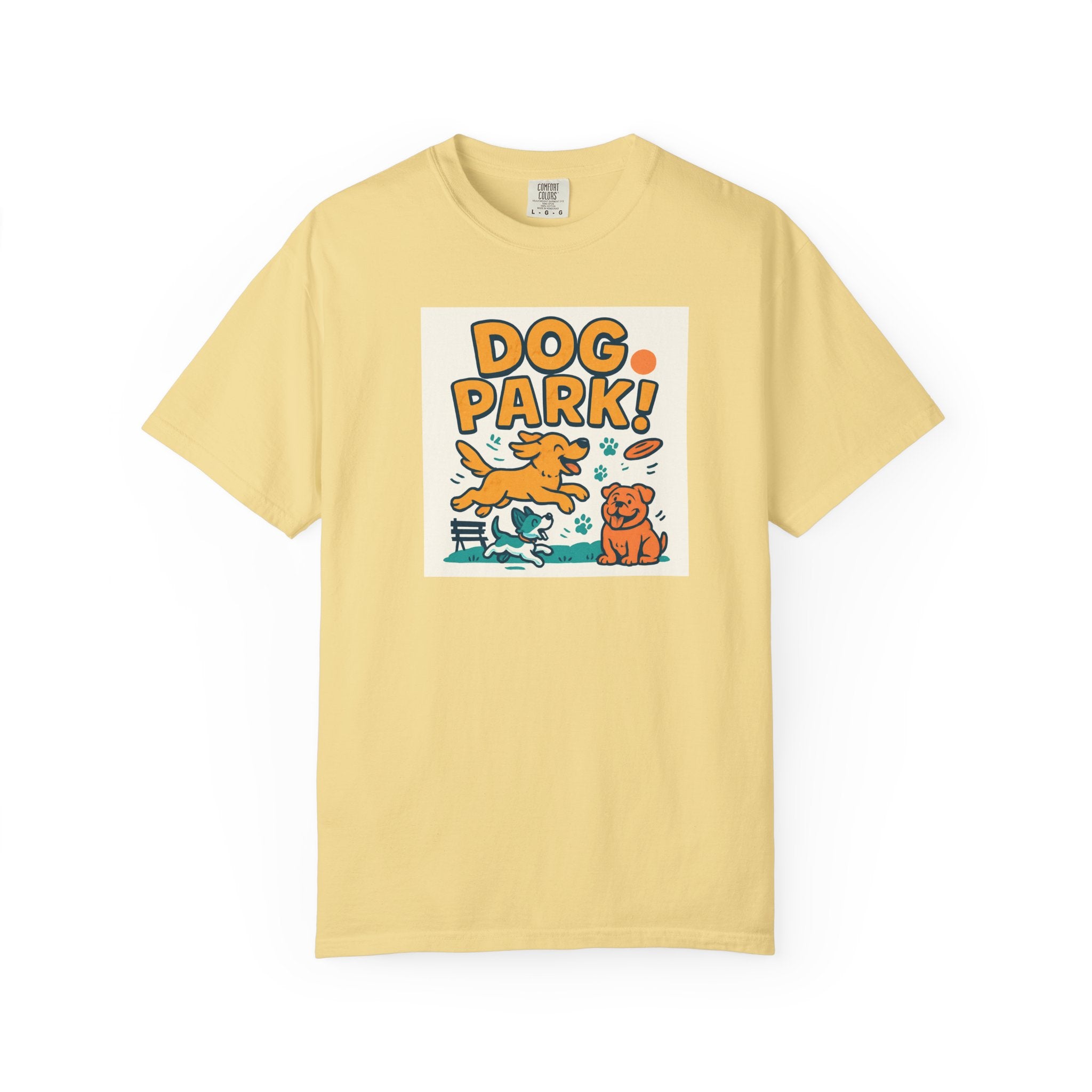 Playful Dog Park Unisex T-shirt, Dog Lover Gift, Pet Themed Apparel, Gift for Dog Owners, Fun Summer Tee