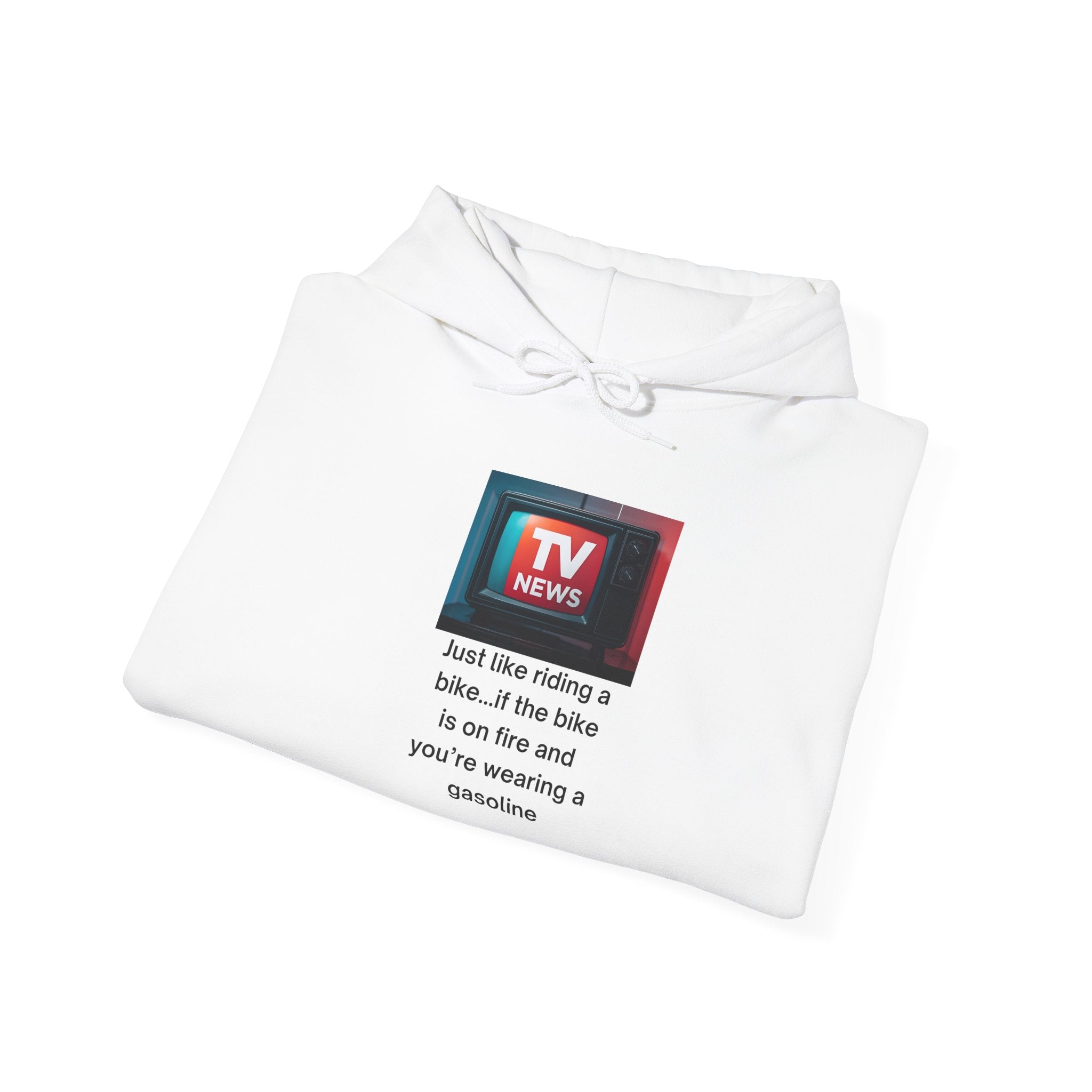 TV News Humor: Unisex Heavy Blend Hoodie