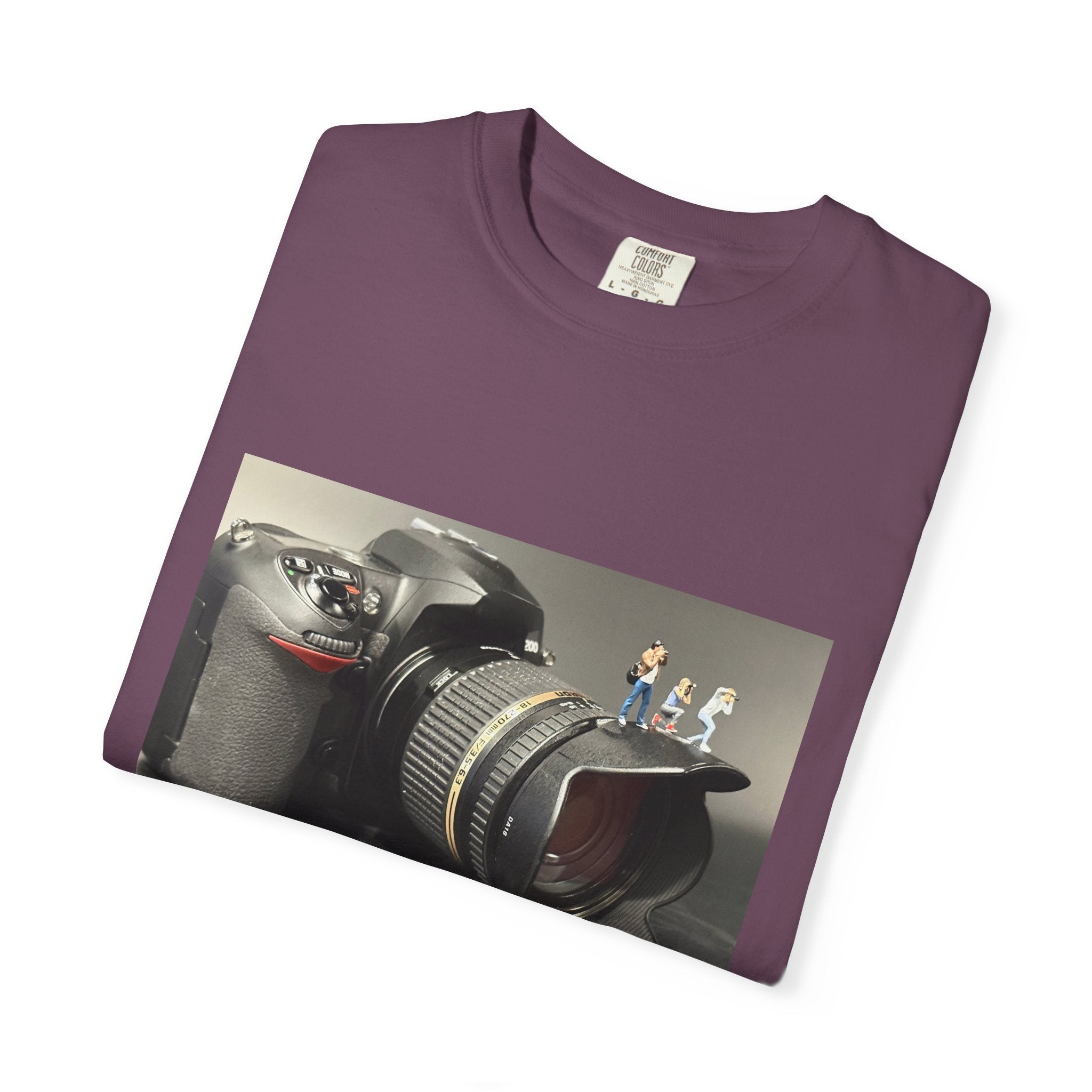 Patience & Focus Camera Tee — Photographer Inspirational Graphic T-Shirt