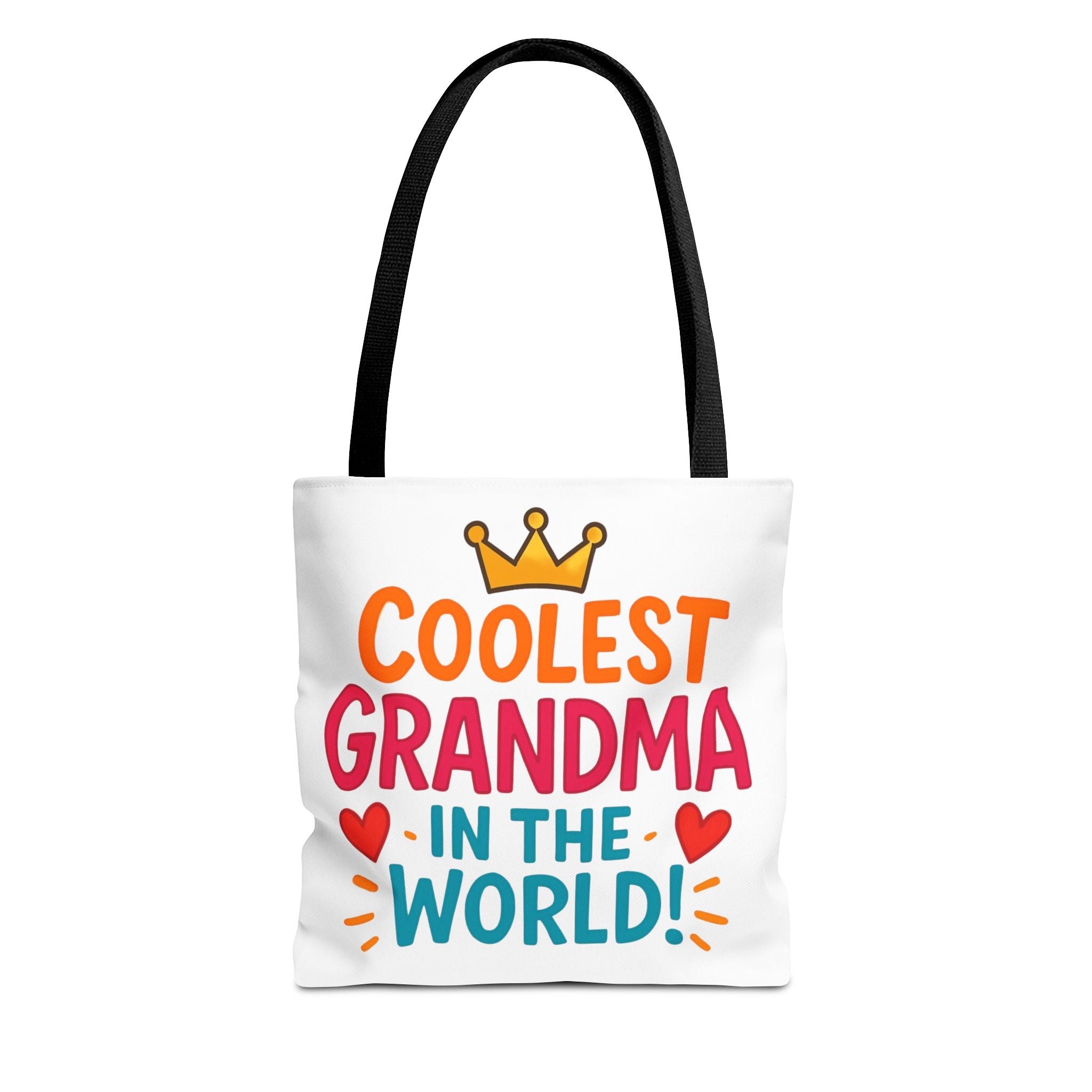 Tote — "Coolest Grandma in the World" Colorful Printed Tote Bag