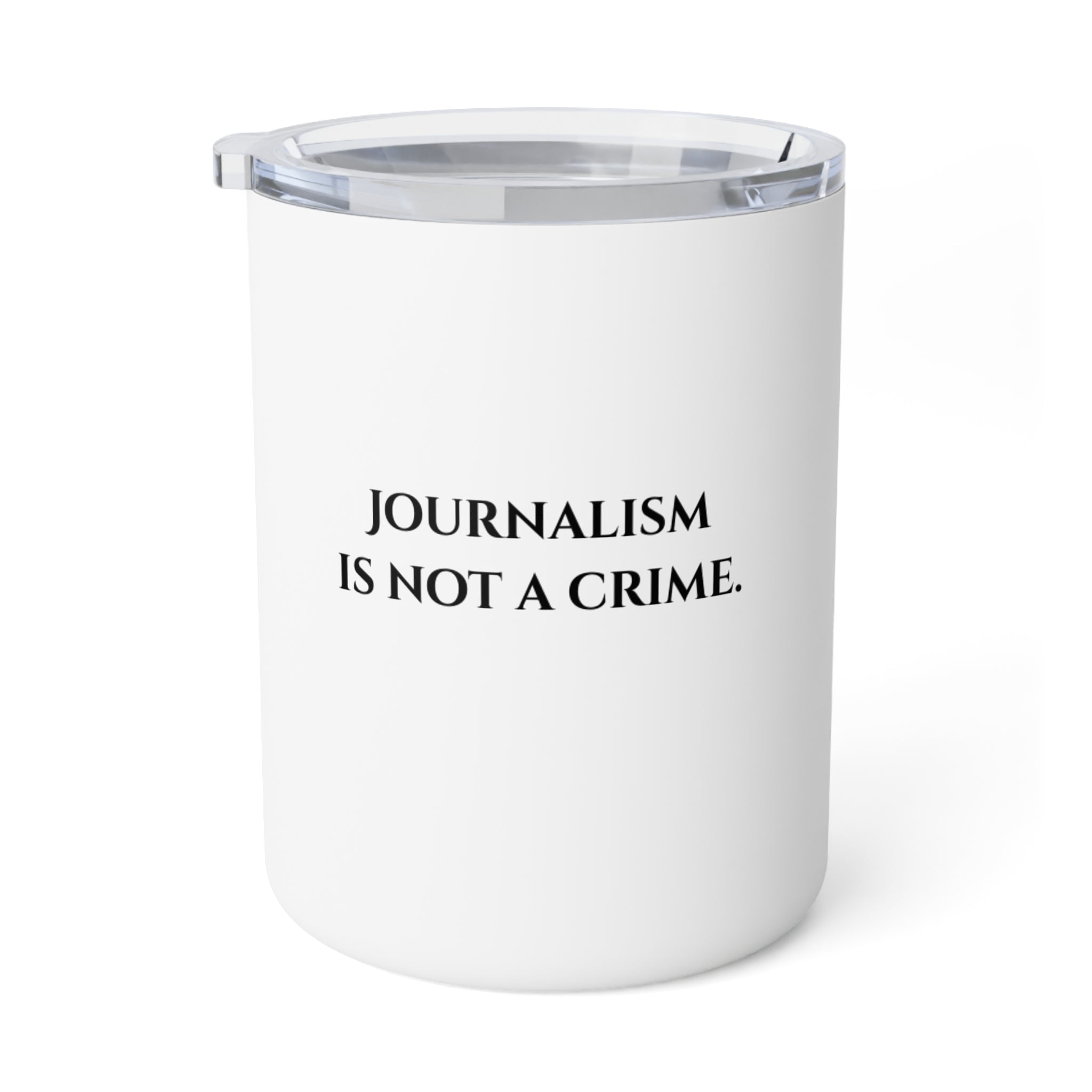 "Journalism Is Not a Crime" Insulated Coffee Mug (10oz)