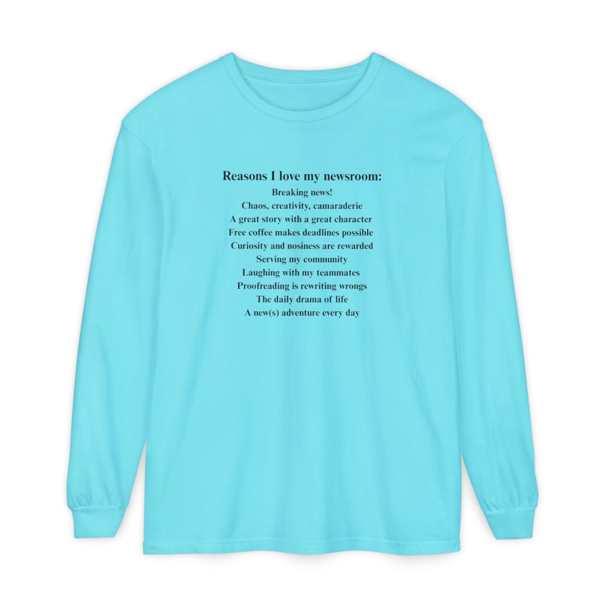 "Reasons I love my newsroom" Fleece Hoodie