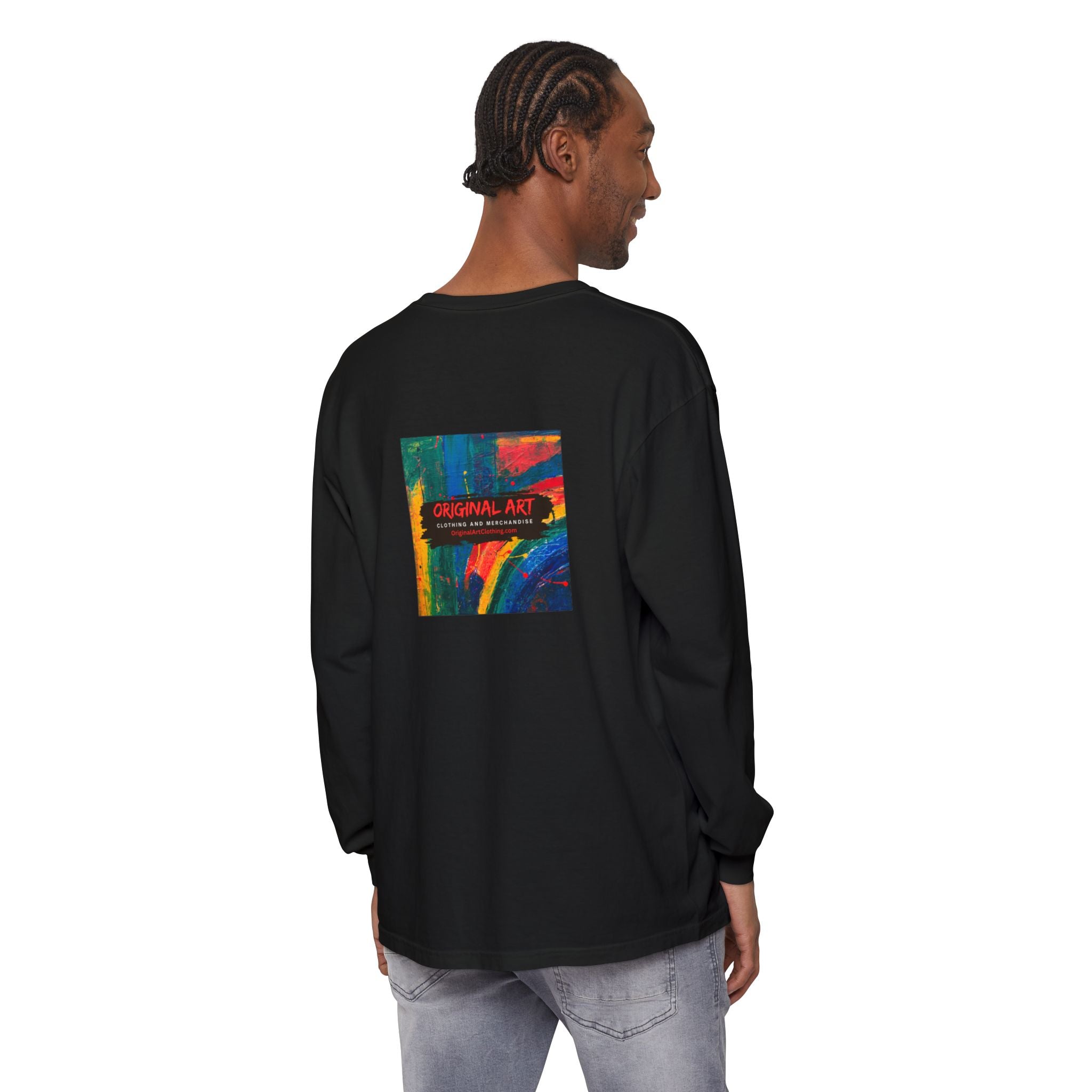 Dog Park Unisex Garment-dyed Long Sleeve T-Shirt