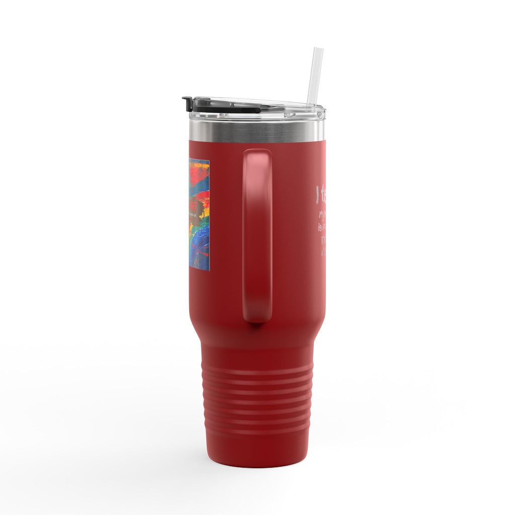 40oz Insulated Travel Mug — Colorful Original Art Print