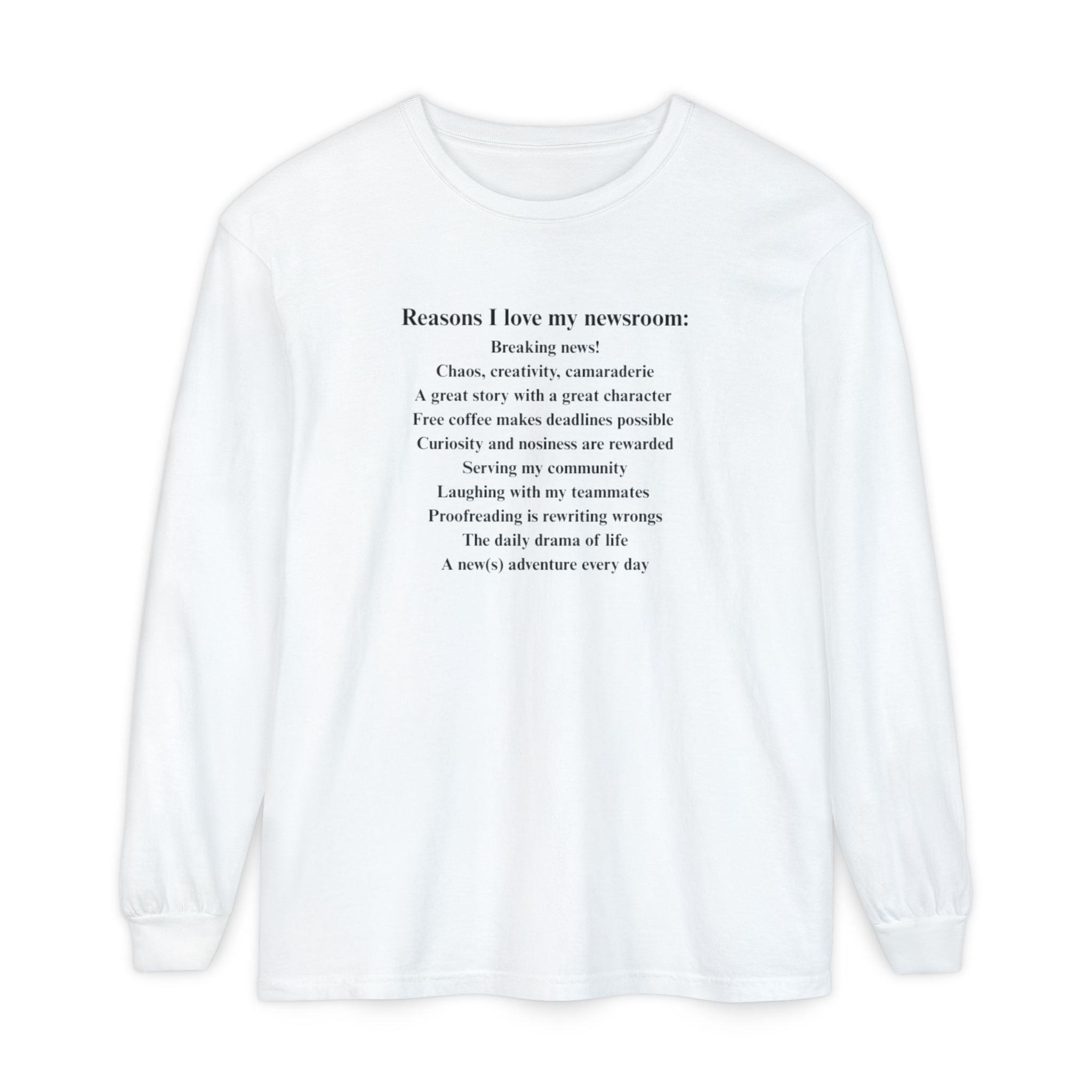 "Reasons I love my newsroom" Fleece Hoodie