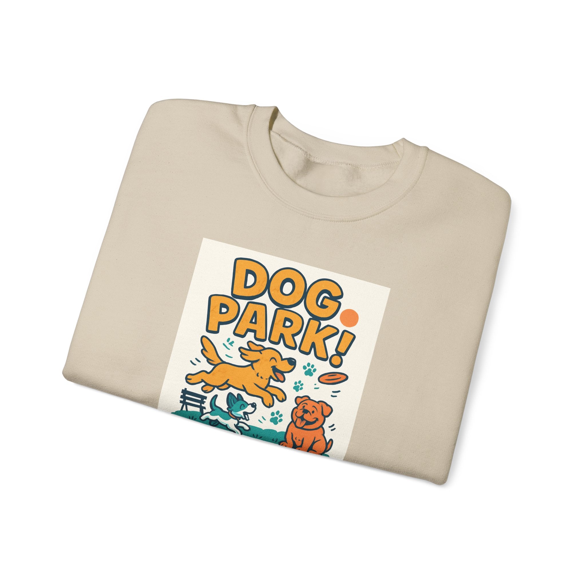 Dog Park Crewneck Sweatshirt - Unisex, Casual Wear, Pet Lover Gift, Outdoor Activities, Cozy Sweatshirt for Dog Owners