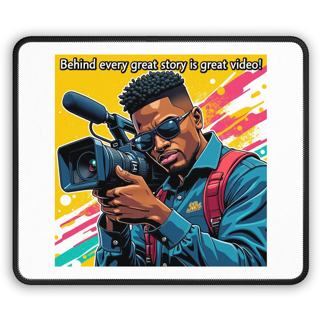 Behind Every Great Story Is Great Video! Mouse Pad is Perfect for Gamers, Streamers, Gift for Content Creators, Desk Decor, [...]