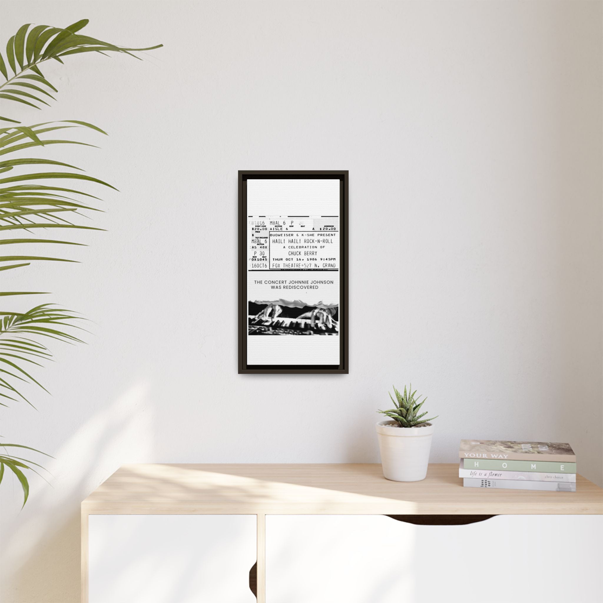 The Concert Johnnie Johnson Was Rediscovered Framed Canvas Print