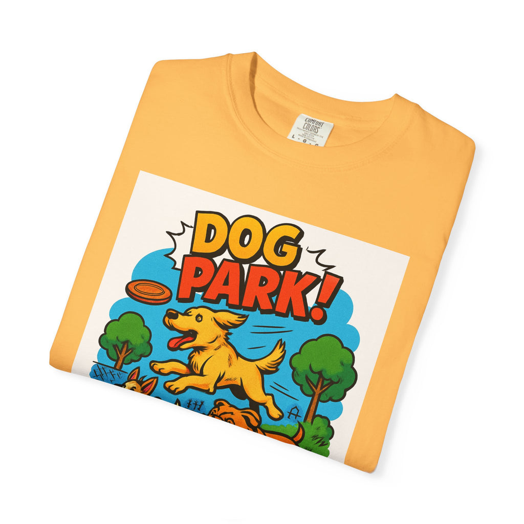 Playful Dog Park T-Shirt, Dog Lover Gift, Unisex Casual Wear, Pet Owner Apparel, Summer Outing Tee