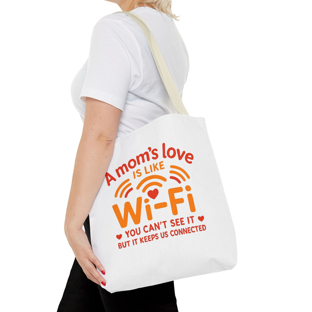 Tote Bag - "A Mom's Love Is Like Wi-Fi" Funny Mother's Day Gift Tote
