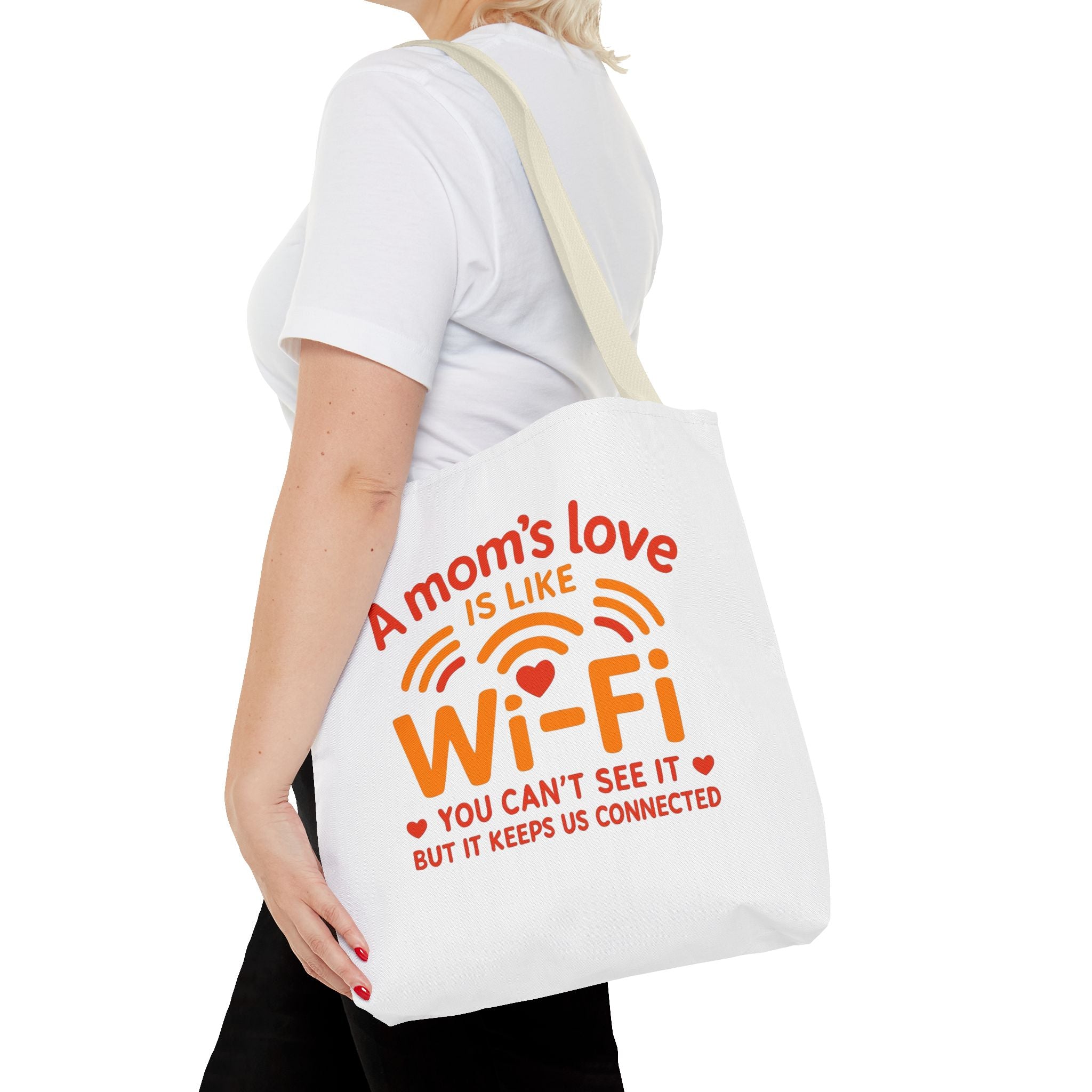 Tote Bag - "A Mom's Love Is Like Wi-Fi" Funny Mother's Day Gift Tote