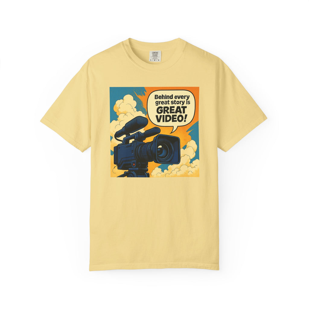 TV News Videographer Unisex Garment-Dyed T-shirt