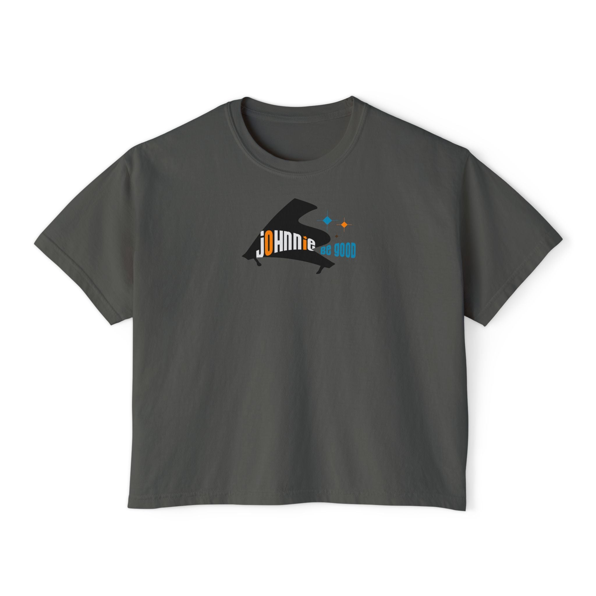 Johnnie Be Good Movie Boxy Tee — 'Johann de Wood' Graphic Tee