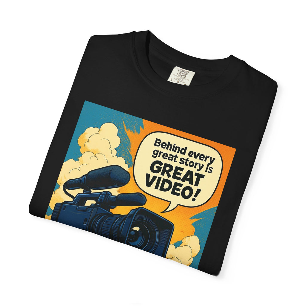 TV News Videographer Unisex Garment-Dyed T-shirt