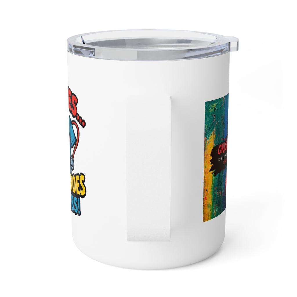 Nurse Insulated 10oz Coffee Mug —  Super Heroes in Scribs