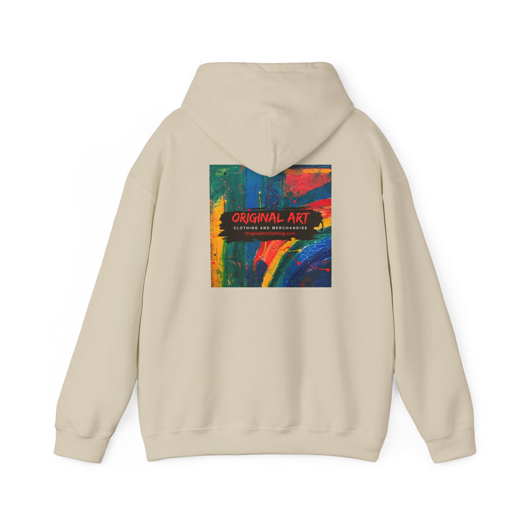 "Producing is My Super Power!" Retro Arcade Girl Graphic Hoodie — "Original Art" Back Print