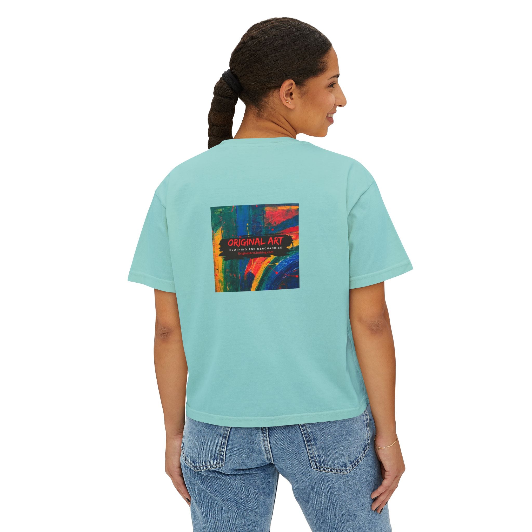 TV News Inspired Women's Boxy Tee, Casual Graphic Tee, Unique Gift for News Lovers, Funny Quote Shirt, Trendy Everyday Wear