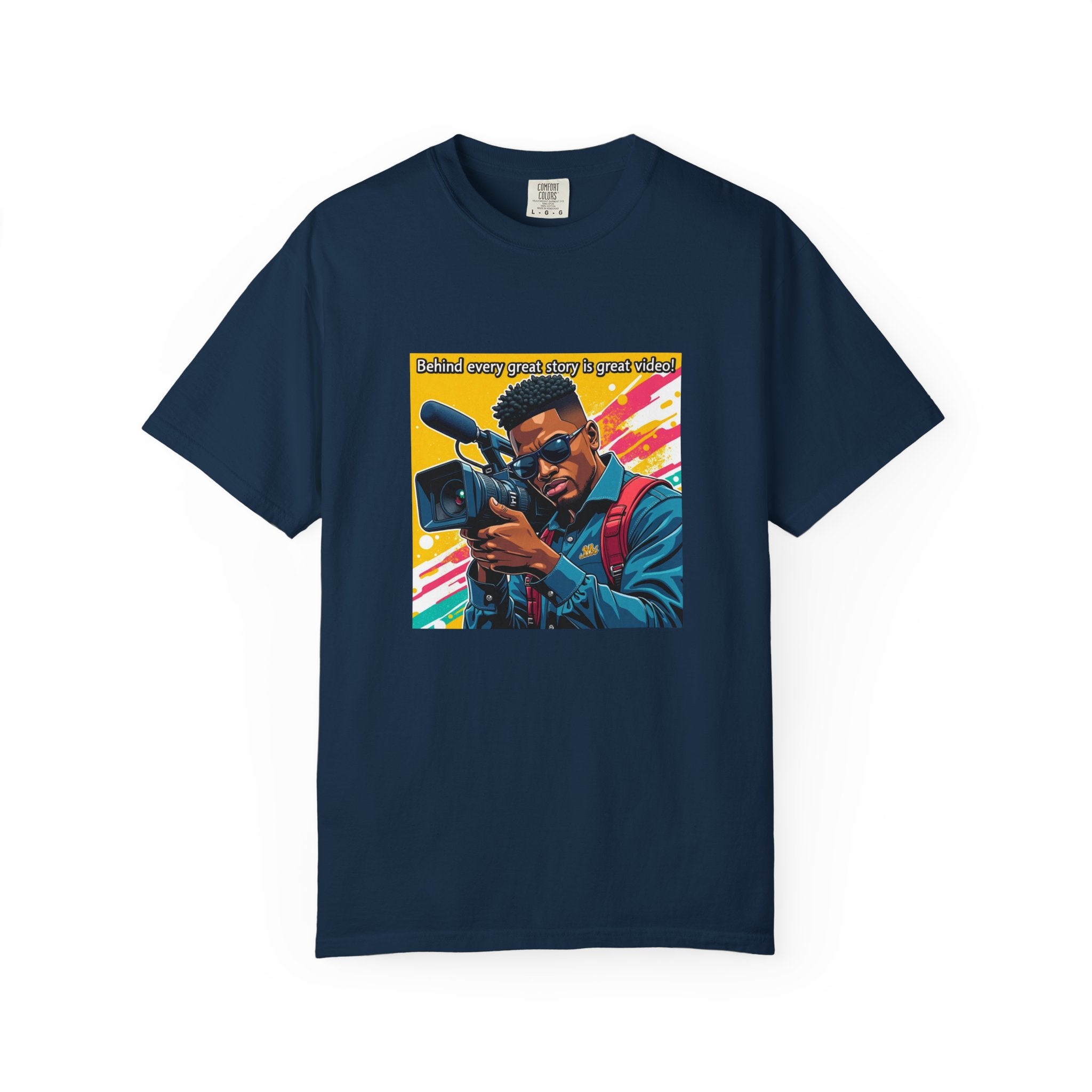 "Behind Every Great Story is Great Video" Graphic T-Shirt