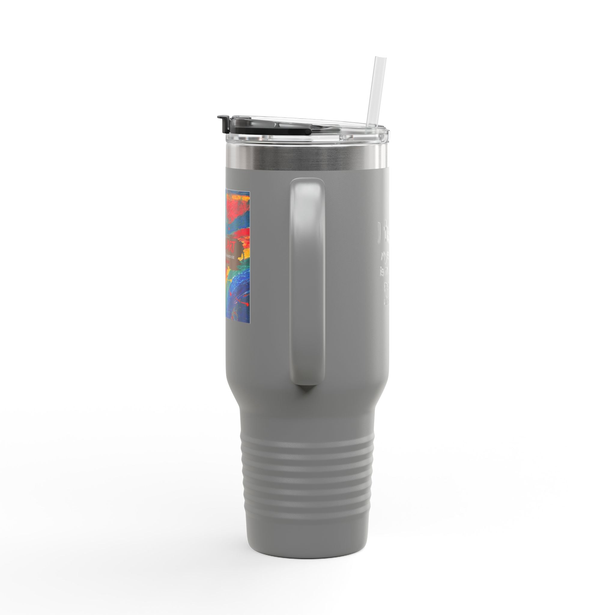 40oz Insulated Travel Mug — Colorful Original Art Print