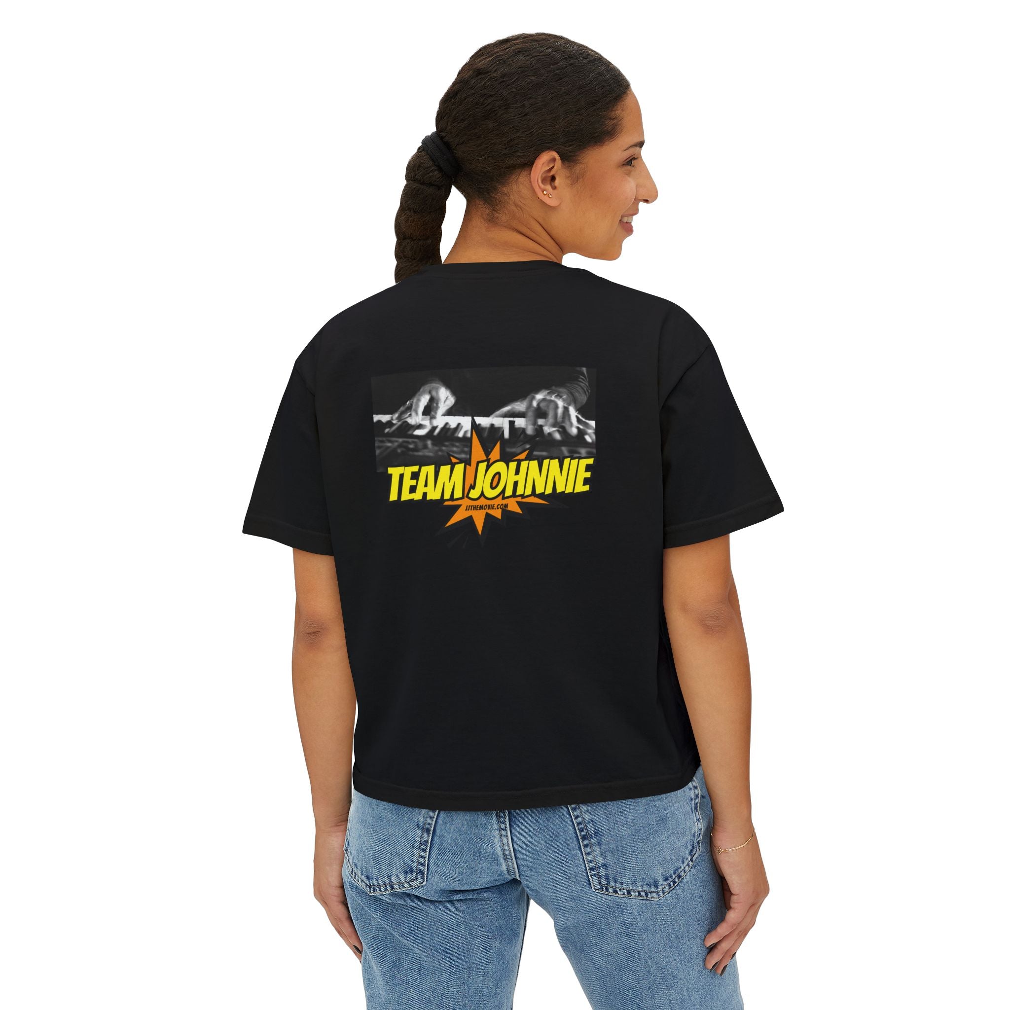 'The Concert: Johnnie Johnson' Ticket Design Graphic Boxy Tee