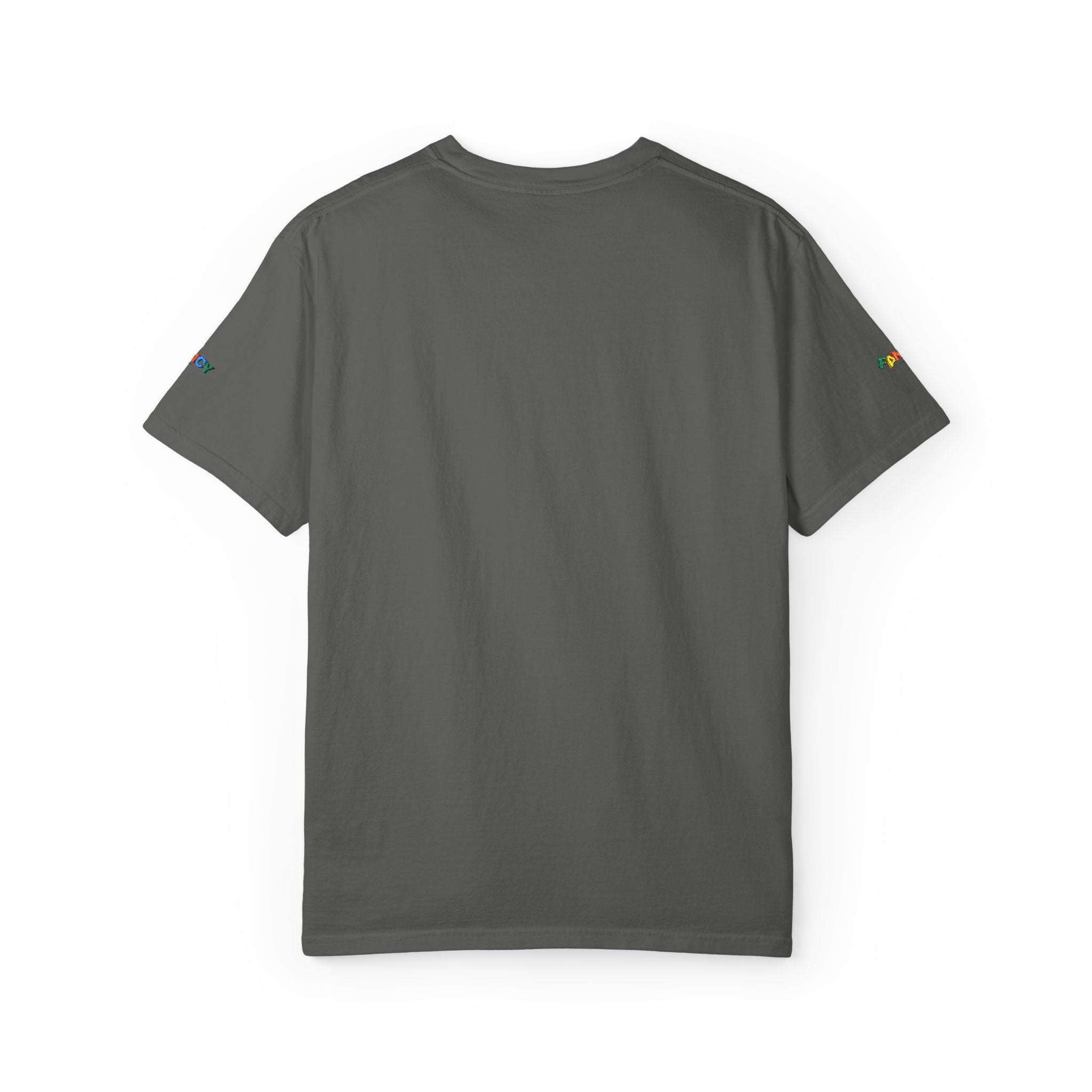 "Fancy" Colorful Logo T-Shirt — Small Chest & Sleeve Graphic