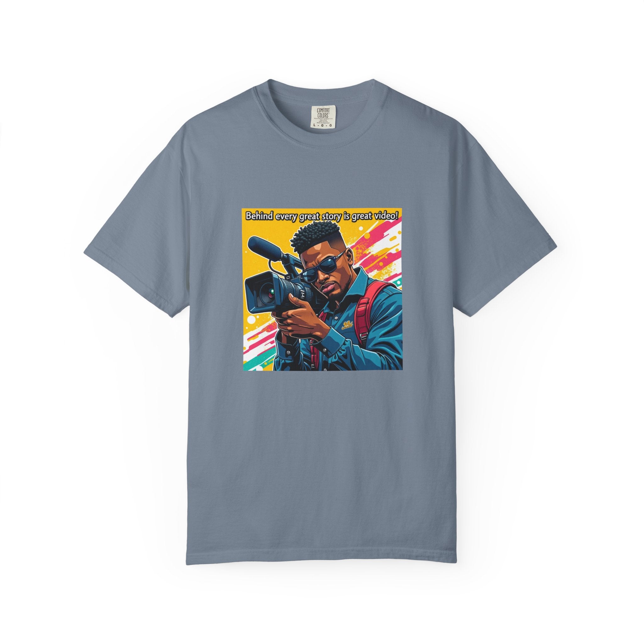 "Behind Every Great Story is Great Video" Graphic T-Shirt