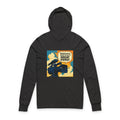 "Behind Every Great Story is Great Vidoe"Graphic Hooded Long Sleeve Tee