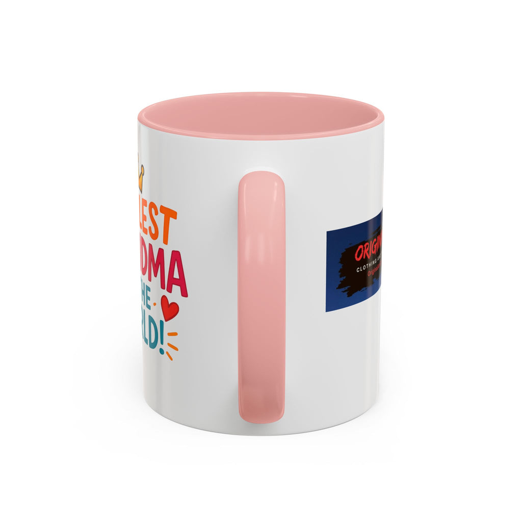 Coolest Grandma in the World Accent Coffee Mug — Fun Gift for Grandmother (11/15oz)