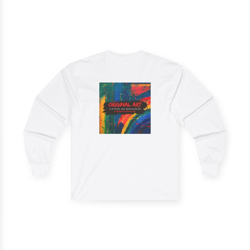 Long Sleeve Tee — "Deep Thought: I’m Sorry I Called You a Pompous Jerk" Minimal Square Graphic