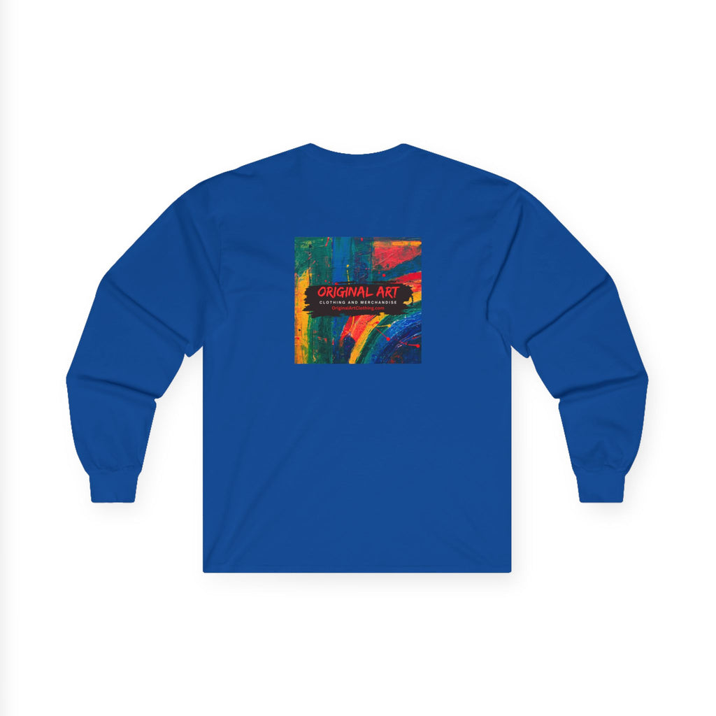 “Game On!” Graphic Gamer Logo Long Sleeve Tee —