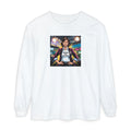 Producing is my super power! Long Sleeve T‑Shirt — Retro Comic Book Girl Graphic (Original Art)