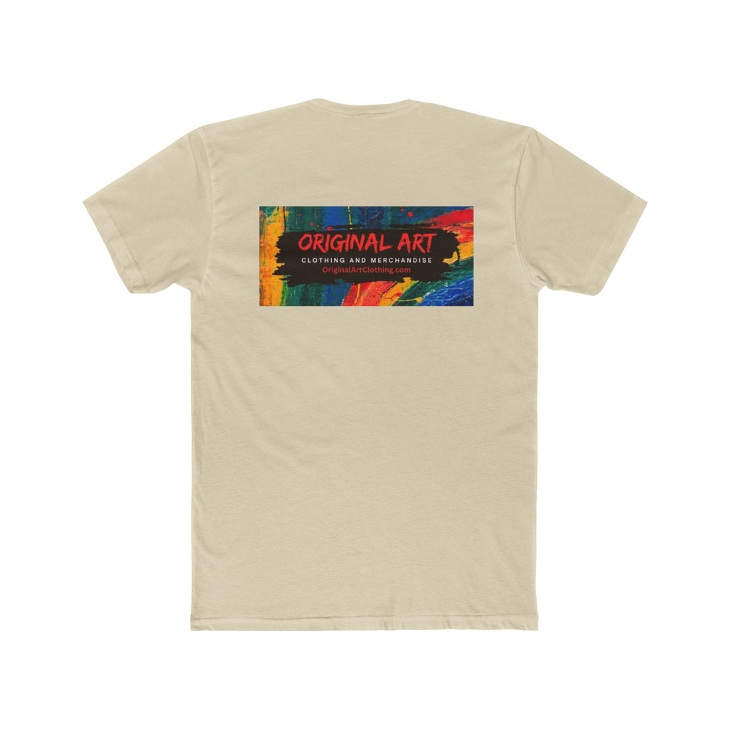 Happy Hour Crew Tee — "Happy Hour" Text Front & Original Art Back Cotton T‑Shirt