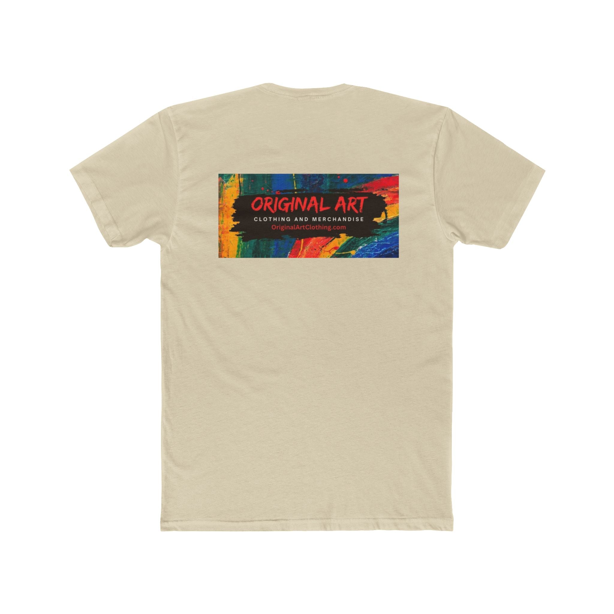 Happy Hour Crew Tee — "Happy Hour" Text Front & Original Art Back Cotton T‑Shirt