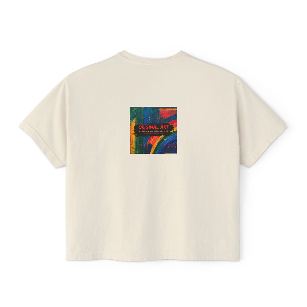 Teacher Boxy Tee — "I teach. Every Day Is Bring Your Sense of Humor to Work Day"