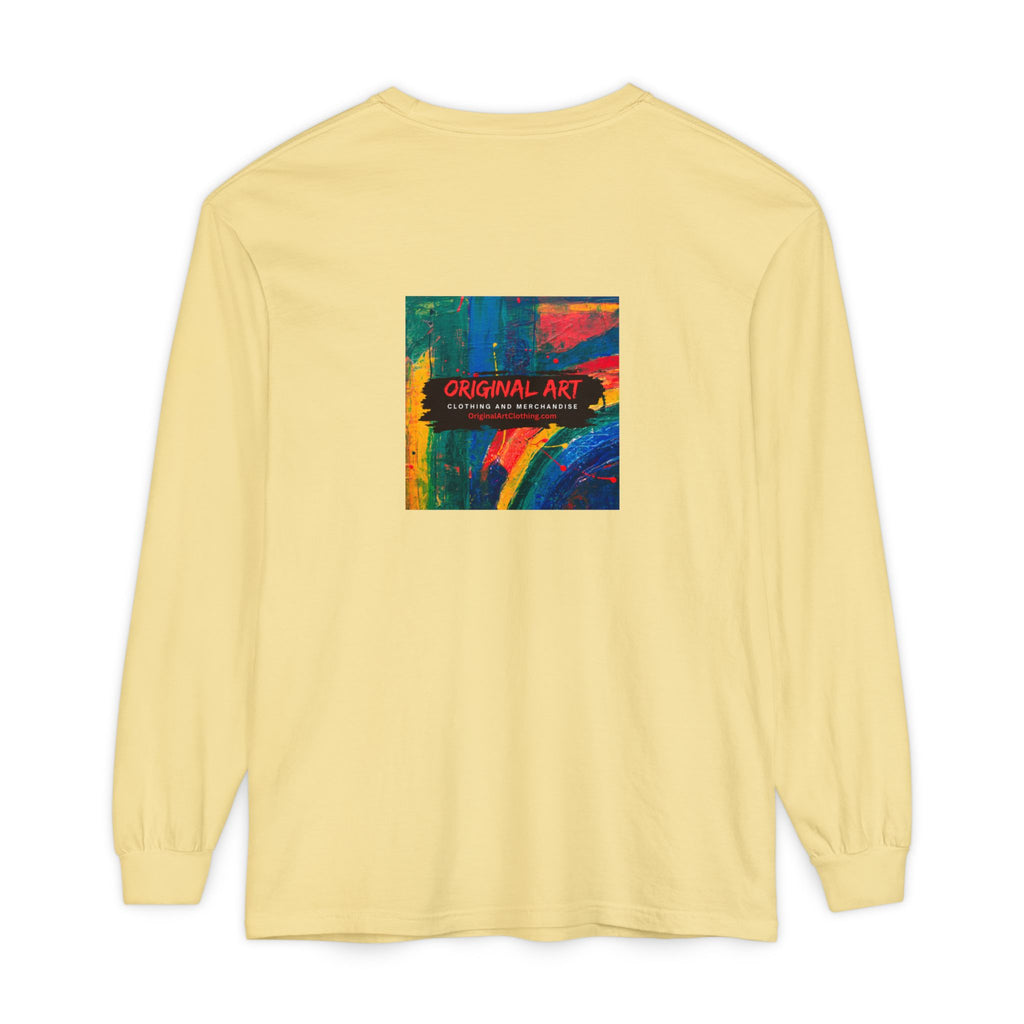 Dog Park Unisex Garment-dyed Long Sleeve T-Shirt