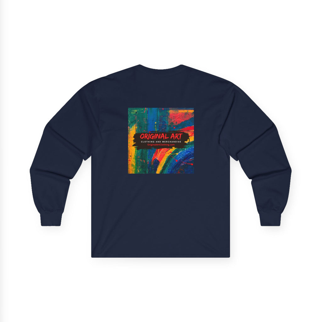 What Up! Long Sleeve Tee — 'Original Art' Graphic Cotton Shirt