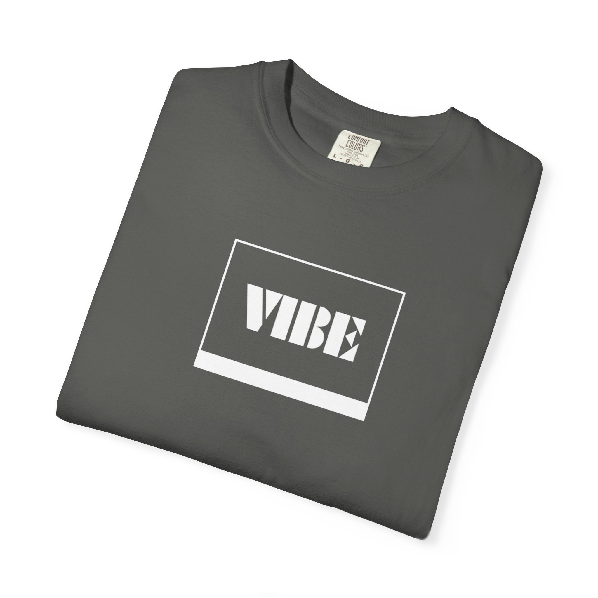 Vibe Unisex Garment-Dyed T-shirt | Casual Wear, Summer Fashion, Gift for Friends, Positive Vibes, Unique Streetwear