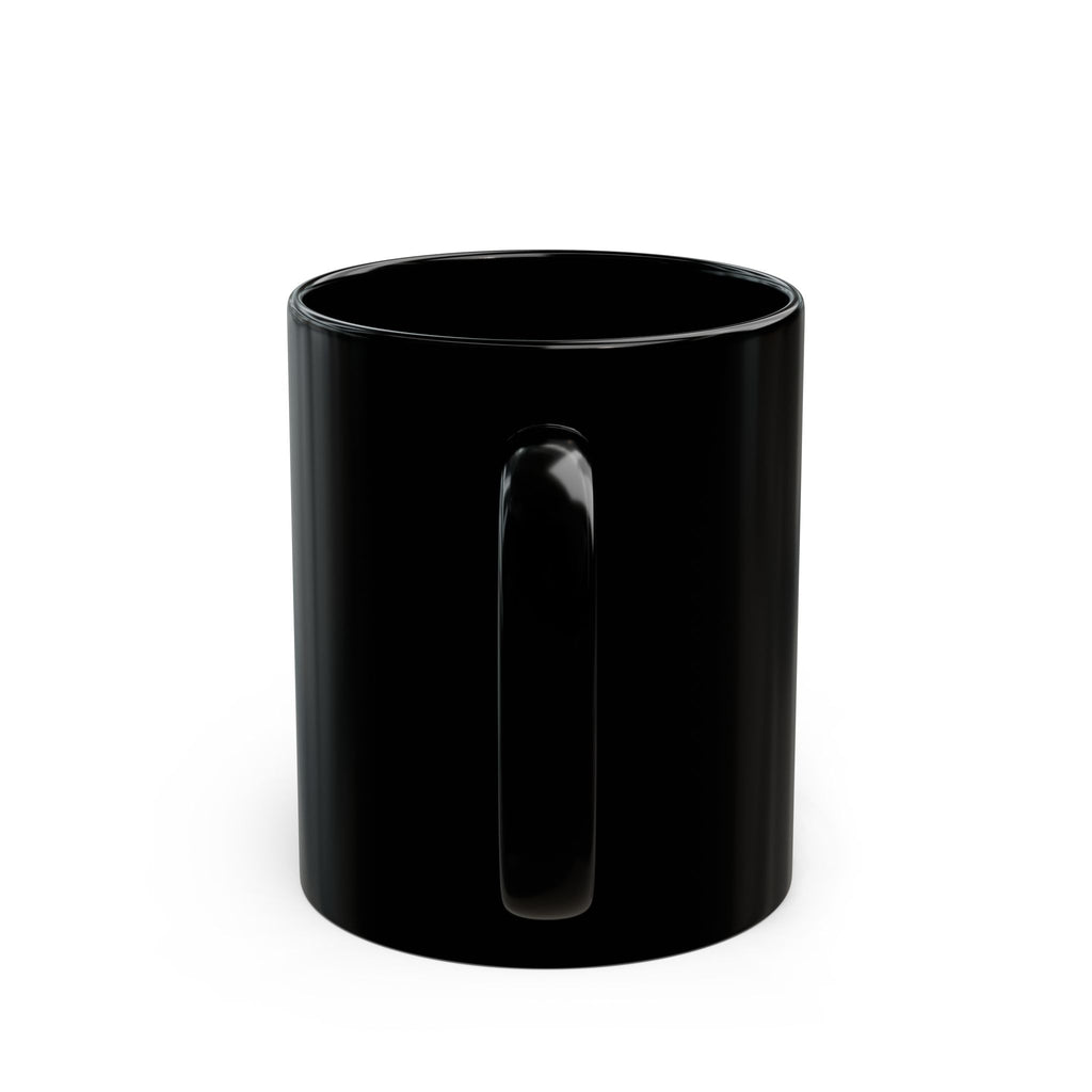 Girl Dad Black Coffee Mug — Heart & Paw Design, Fathers Day Gift (11oz/15oz)