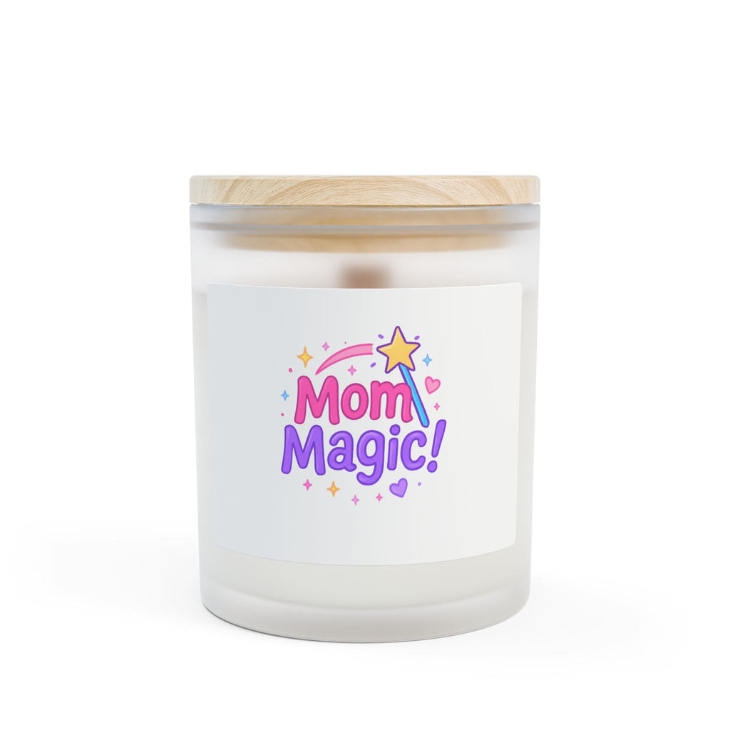 Mom Magic! Frosted Glass Candle — 11oz Mother's Day Scented Candle