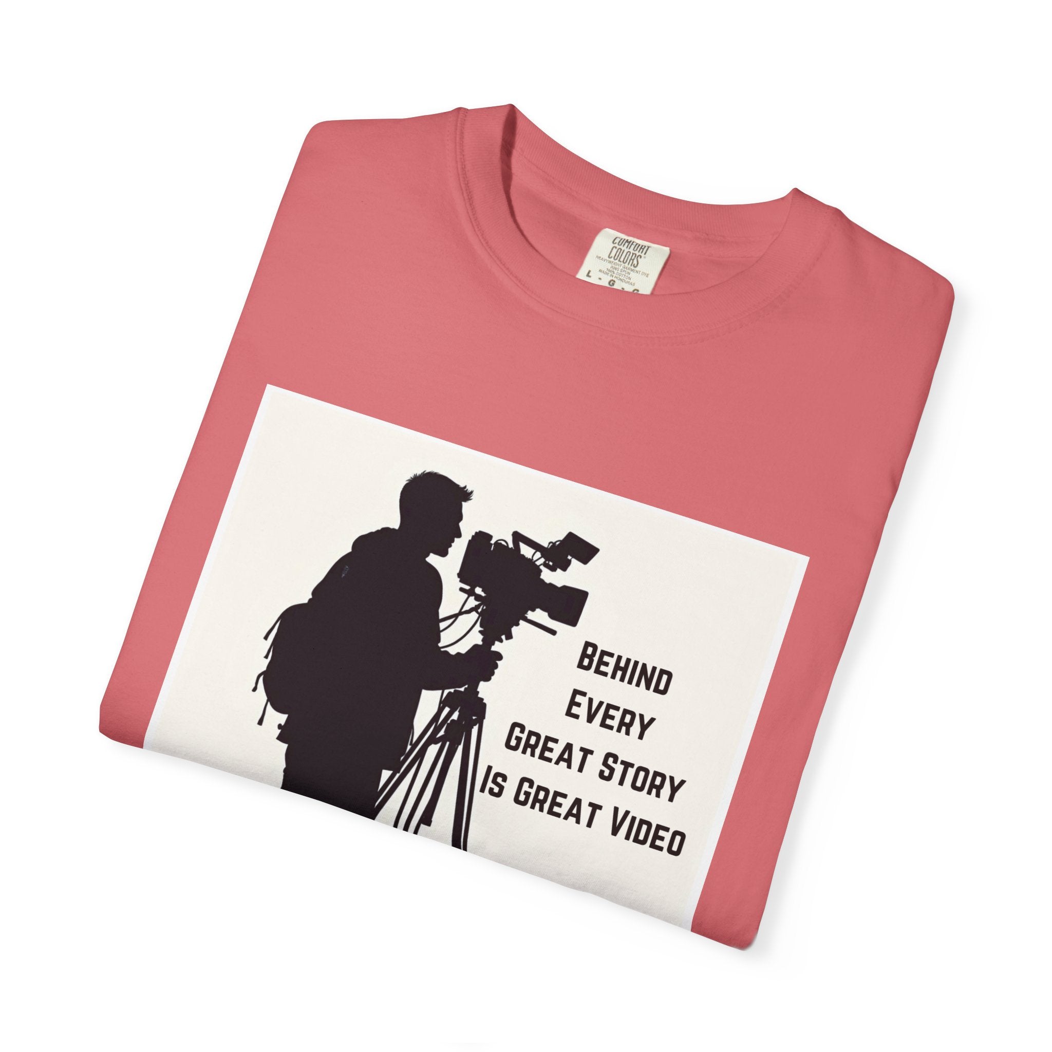 TV News Videographer: Unisex Garment-Dyed T-shirt