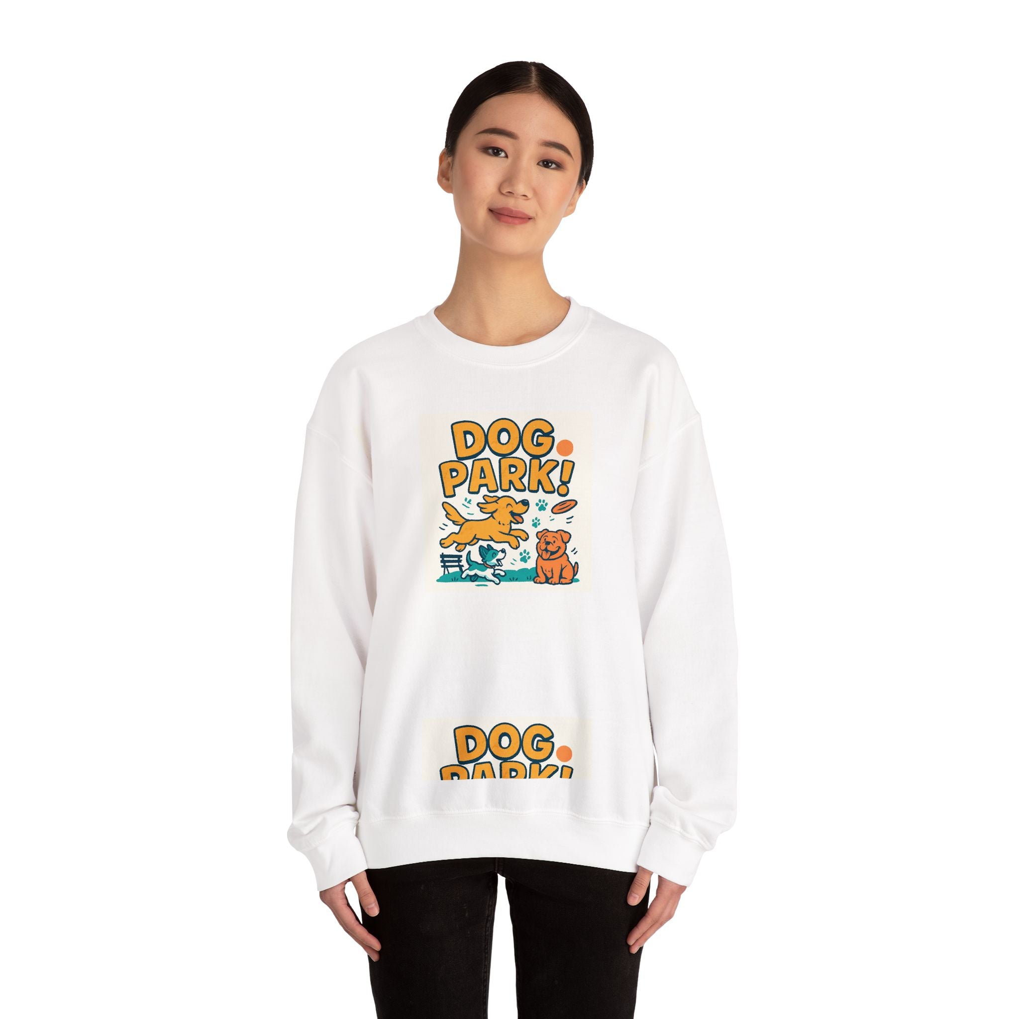 Dog Park Crewneck Sweatshirt - Unisex, Casual Wear, Pet Lover Gift, Outdoor Activities, Cozy Sweatshirt for Dog Owners