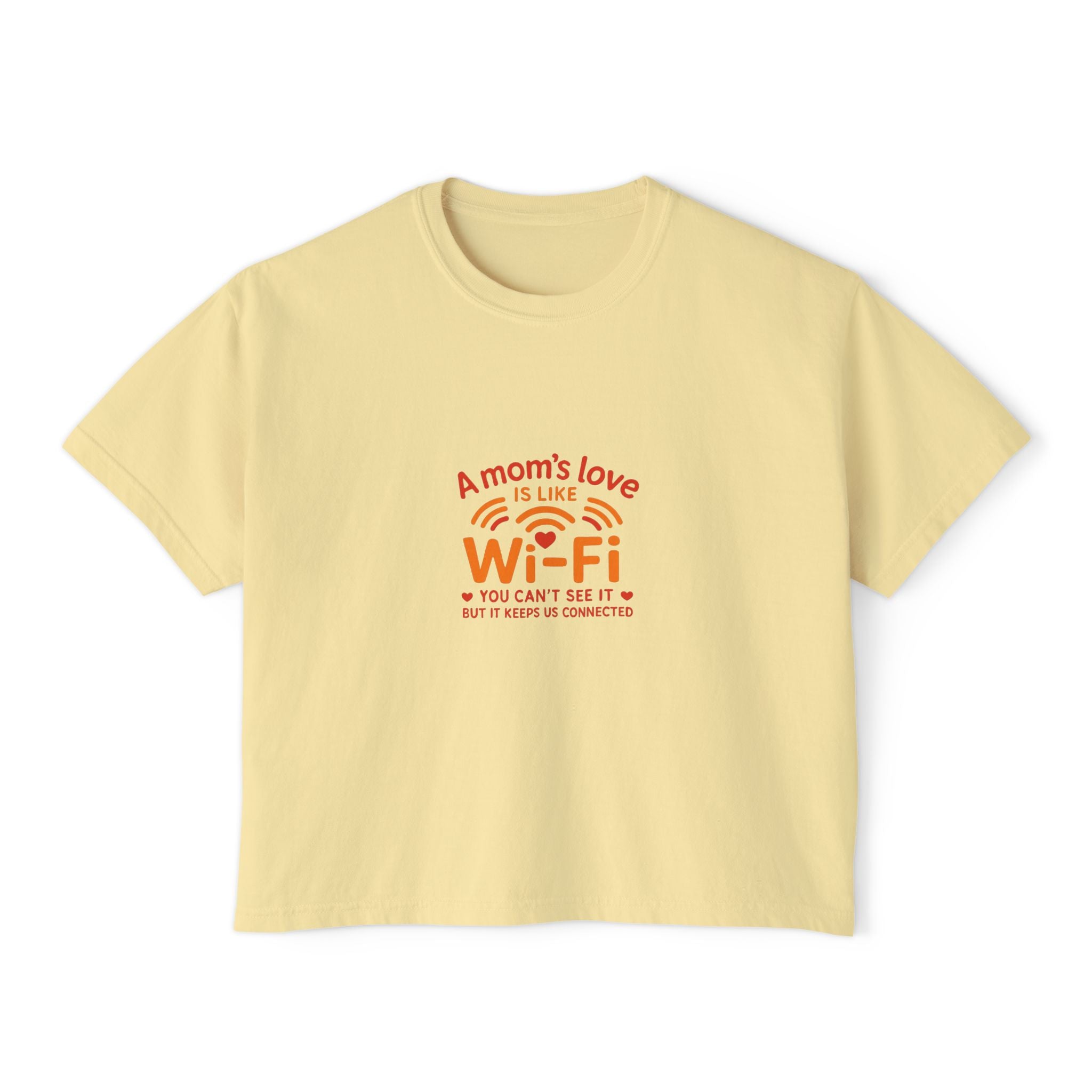Mom's Love Wi-Fi Boxy Tee