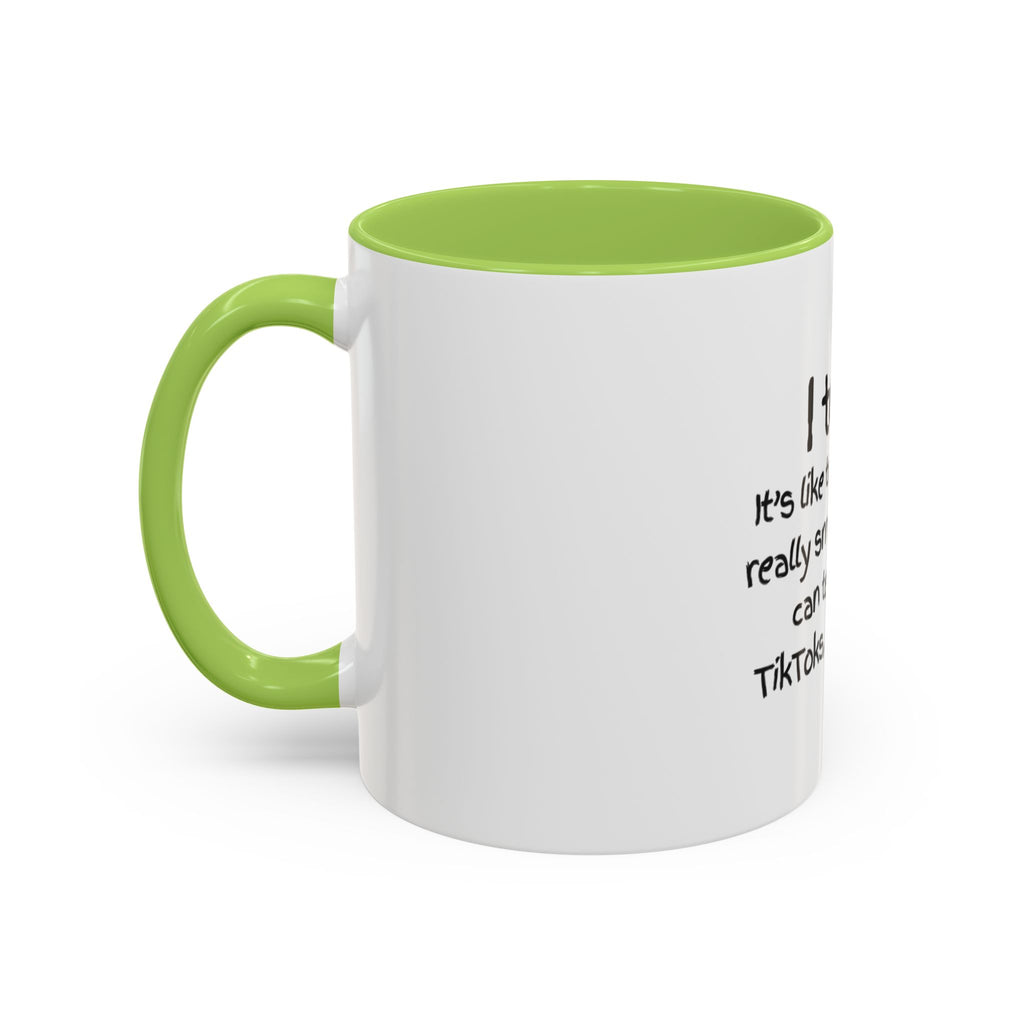 Teacher Coffee Mug — "I Teach. It's like trying to herd really smart cats who can text, make TikToks, and use A.I."