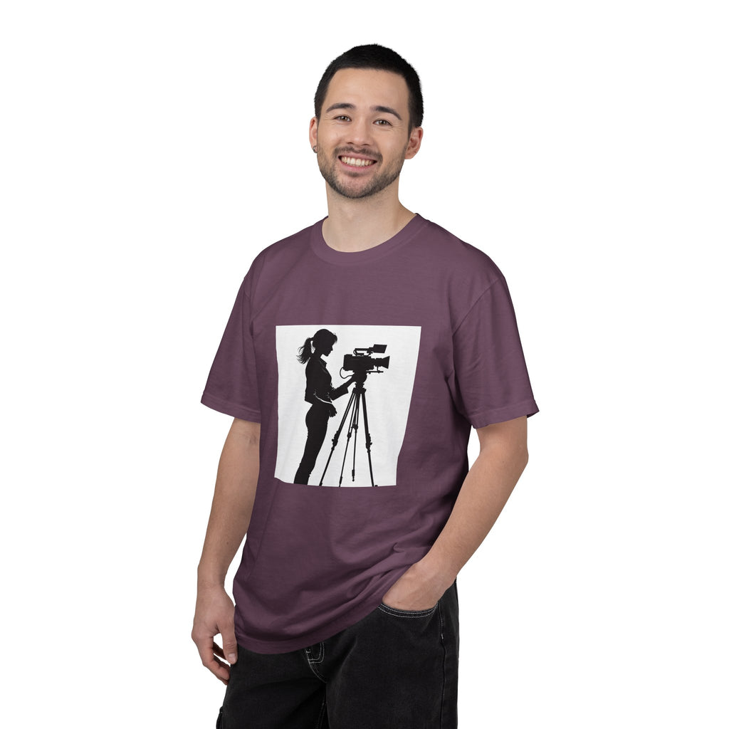 "Behind Every Great Story is Great Video" Female Silhouette Tee